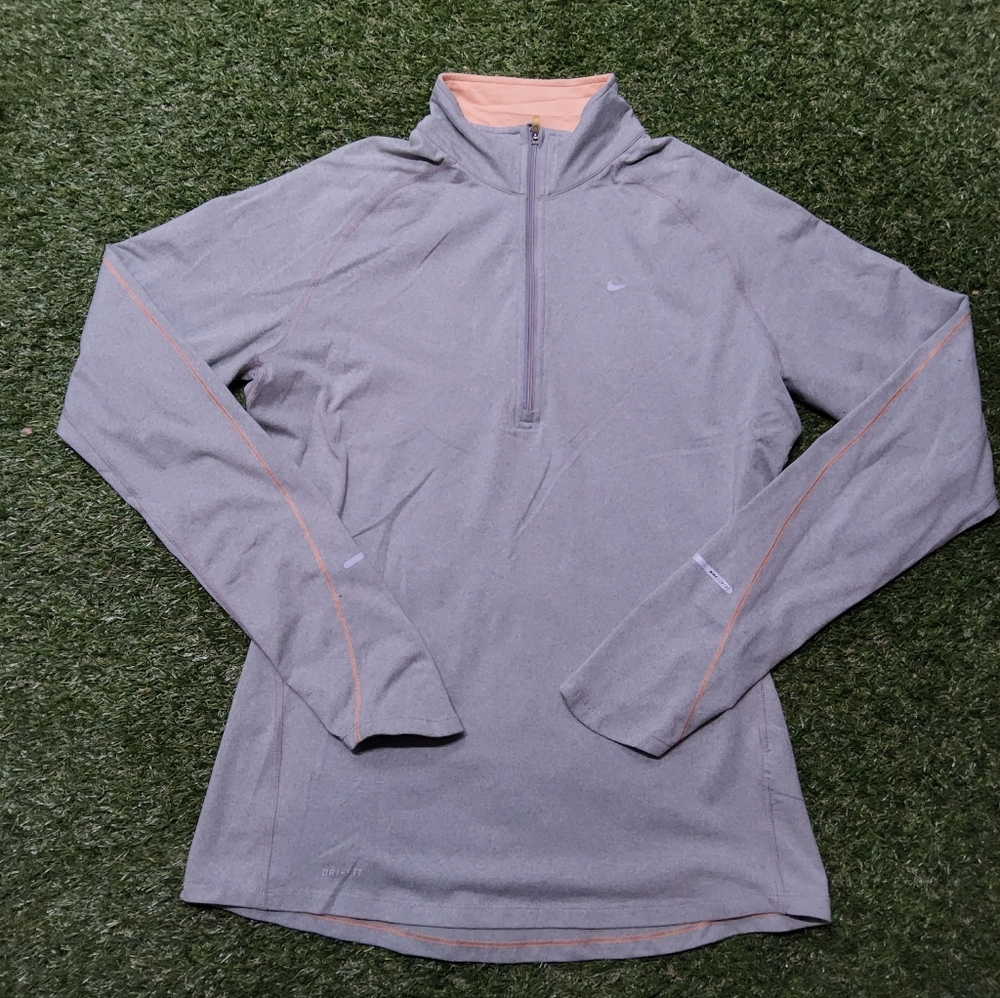 Nike Element Women's Gray Long Sleeve Top Medium 4847